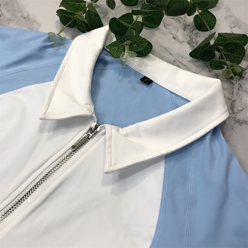 light blue horse rding shirt