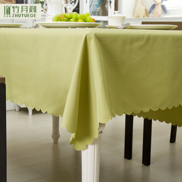 High Quality Green Round Wedding Tablecloth Wholesale Polyester Table Cloth