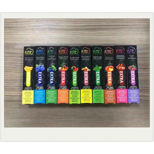 Disposable vape fumée supplémentaire appliquant 1500 pod