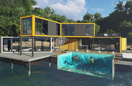 Style Light Steel Structure Prefabricated House