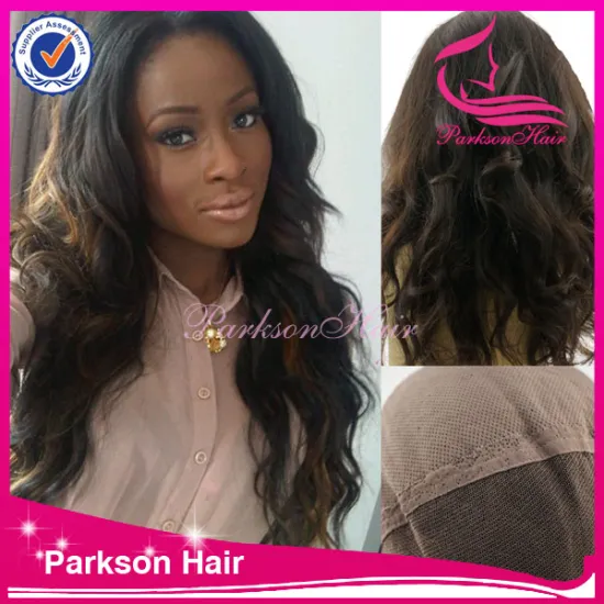 Factory sale 5A grade body wave high denisty 8-26inch human hair full lace wig