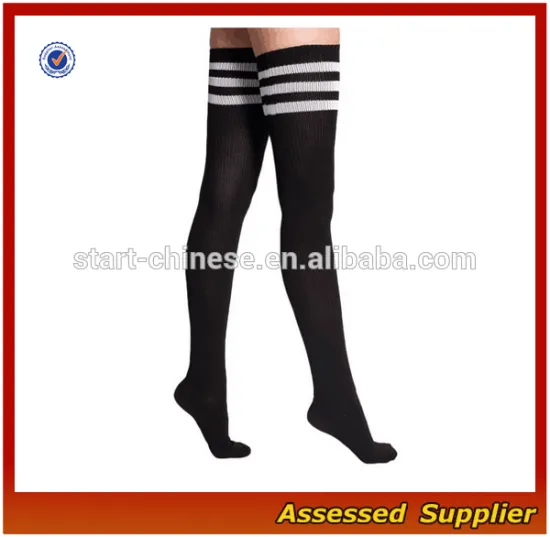 Hot Sale Colorful Girl Sexy and Cute Stripe Thigh-High Socks-Tube Socks-Triple-striped Socks-Stockings--ZP1127