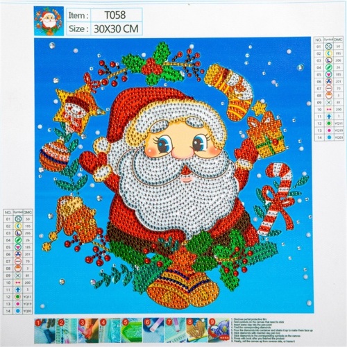 Nuovissimo pittura diamante Babbo Natale personalizzata fai -da -te