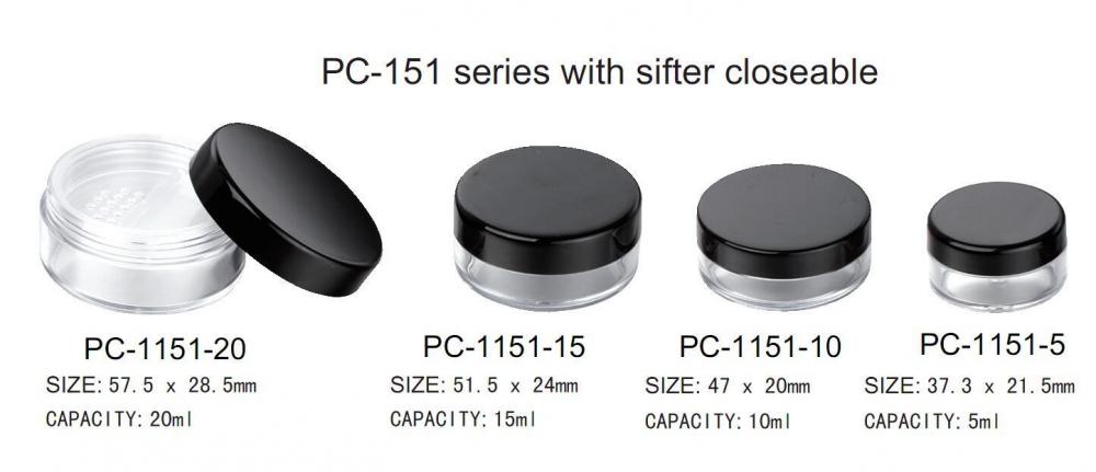 Plastic Cosmetic Pot Container Pc 1151 Jpg