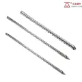 Bimetallic long-life injection molding machine screw at bariles