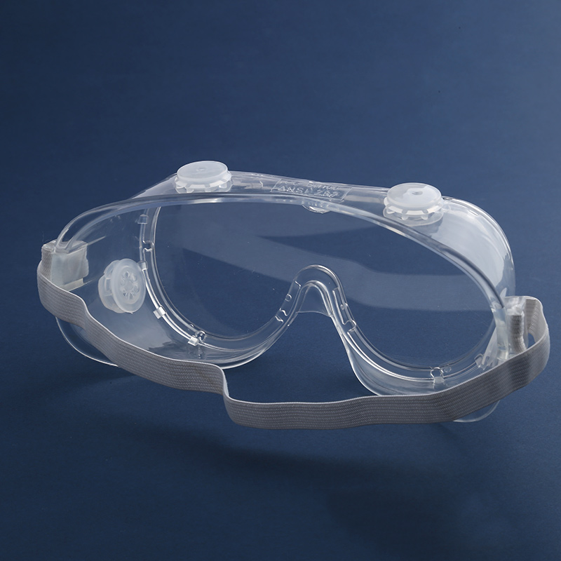 Fully transparent safety goggles