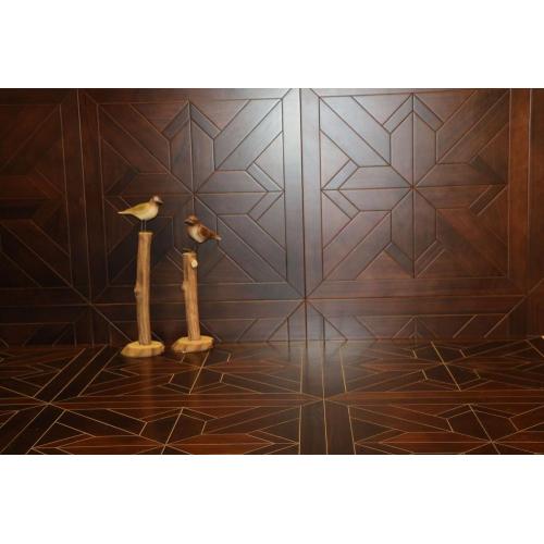 solid wood parquet floor covering