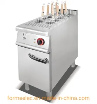 Vertical Electric Noodle Cooker 16 Basket Electric Pasta Cooker with Cabinet