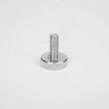 China Factory Supplier Aluminum Stainless Steel Flat Head Thumb Screws with Shoulder - M2 to M10