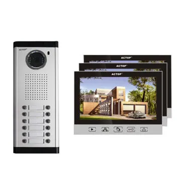 Actop Motion Detector 7-inch Video Door Bell, Memory Function to SD Card