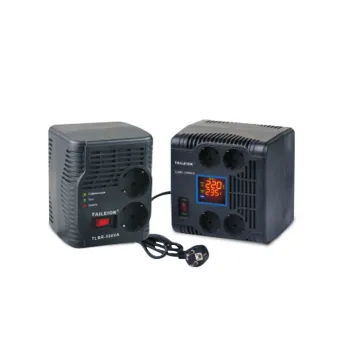 Home Voltage Regulator with Relay, Euro Socket, and AVR Stabilizer: 500VA to 3000VA Capacity