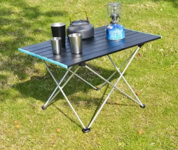 Portable Folding Factory Table with Storage Bag - Heavy Duty Outdoor Picnic Table