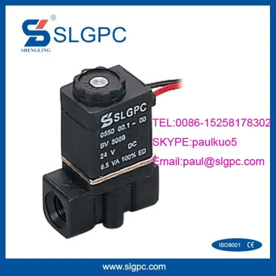 2 way 2 port plastic soleniod valve 24v GBS-2P025-08