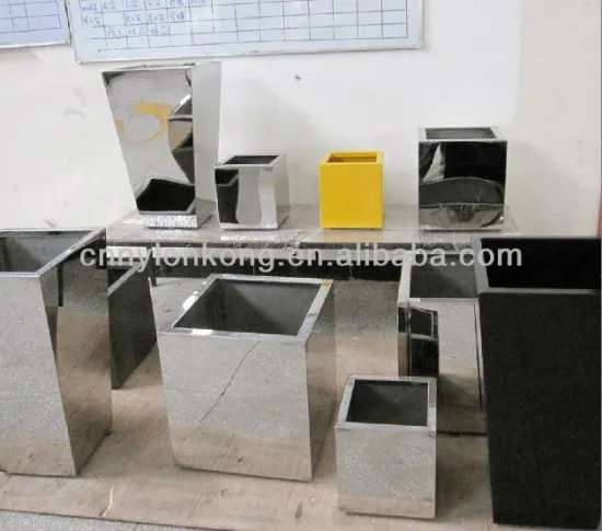 stainless steel square flowerpot