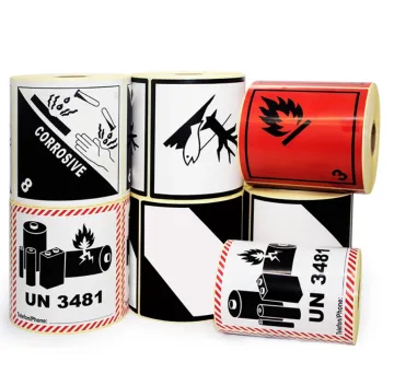 Custom Warning Label Sticker Roll