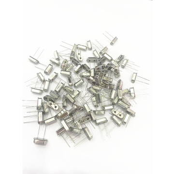 HC-49S DIP Quartz Crystal Oscillators: Frequencies 4MHz, 6MHz, 8MHz, 16MHz, 10MHz, 20MHz, 24MHz, 25MHz, 27MHz, 12MHz with 2p Chip Mounting