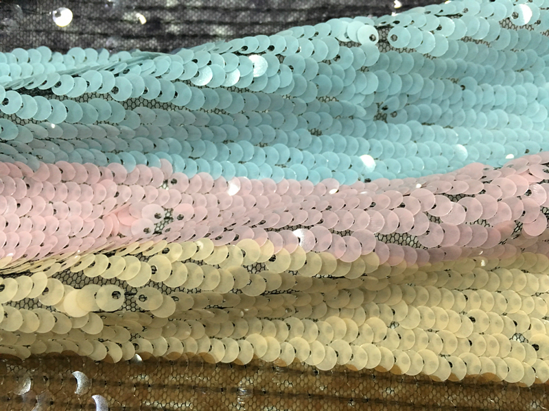 Poly Mesh Sequin Embroidery Fabric