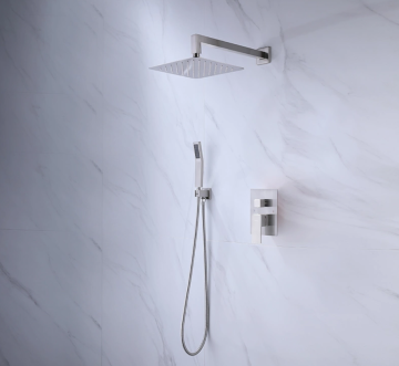 In-wall shower faucet for hotels