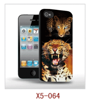 Leopar Pictrue Iphone5 durumda 3d Pc Case.pc dava kauçuk kaplamalı, suya dayanıklı, birden çok renk çalışmaları