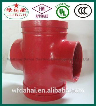 Hot Sale Ductile Iron Grooved Equal Cross