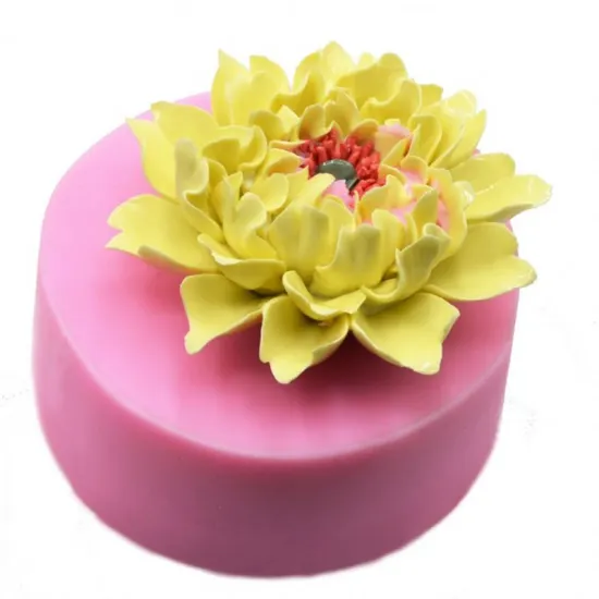 HOT 3D Lotus Silicone Resin Molds for Cake Decoration