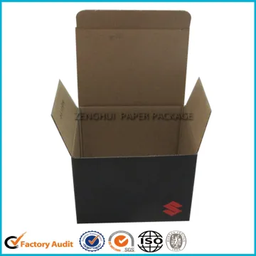 Black Corrugated Packaging Boxes With Lid
