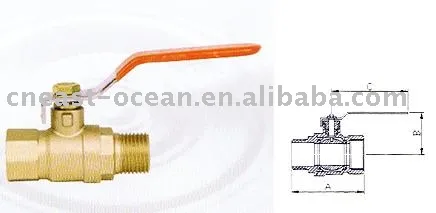 BRASS INNER&amp;OUTER SLICE BALL VALVE