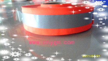 Flame Retardant Warning Reflective Tape-fluo Red