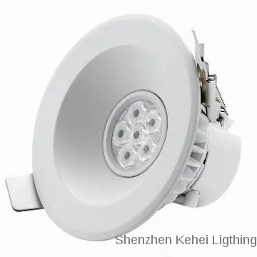 7W cutout 90mm matt white led down light with internal driver