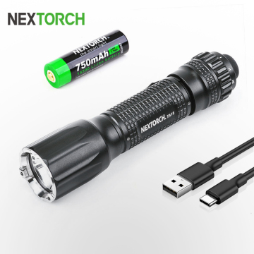 TA15 Tactical Flashlight Multi-Battery: Επαναφορτιζόμενη λάμψη LED για αυτοάμυνα