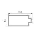 Molde de extrusión de aluminio de pared de cortina barata