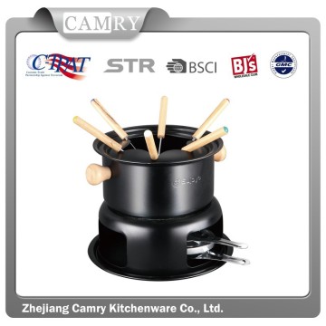 CARBON STEEL NON-STICK FONDUE SET