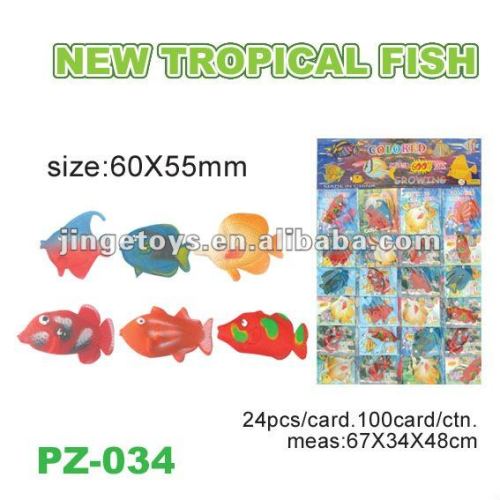 Magic growing aquarium tropical fish