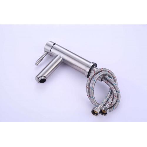 Bathroom 304 Stainless Steel Brushed Basin Mixer Faucet