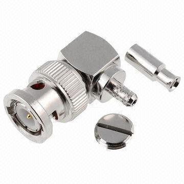 BNC Right Angel Male Connector for RG174 Cable Antenna Assembly
