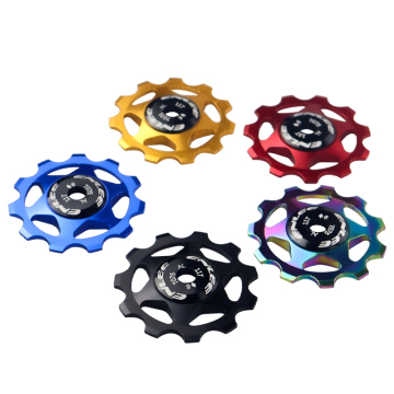 CNC MTB Rear Derailleur Jockey Wheel Steel Bearing Pulley for Road Bikes