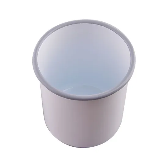 Big Capacity Enamel Milk Mug Notched Cup