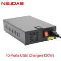 120W 10 porta USB Multi-Charger