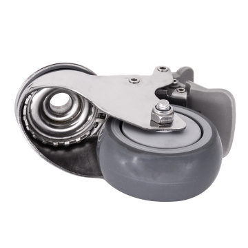 Lỗ bu lông 3 inch caster với phanh