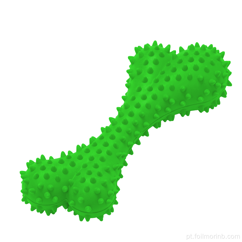 Brinquedos de borracha Molar dente unha osso animal de estimação