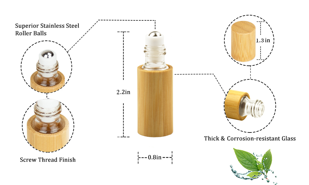 Bamboo Roll on Bottles