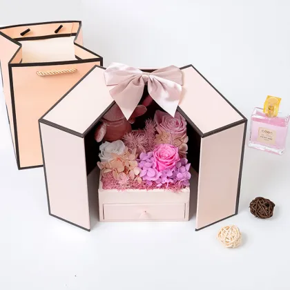 Luxury Preserve Rose Gift Box Packaging For Flower