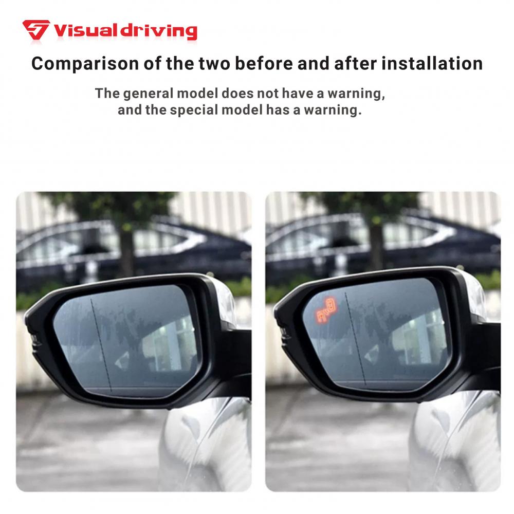Bsd Blind Spot Monitoring System With Warning Rearview Mirror