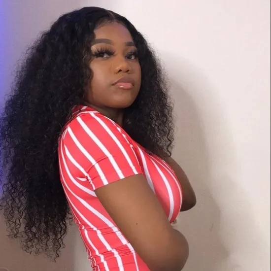 13x4 Jerry Curly Lace Front Human Hair Wigs For Black Women PrePlucked Glueless Transparent Brazilian Remy Wave Kinky Curly Wig