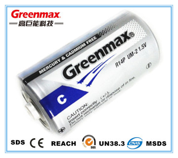 New design 2 blister card r14p zinc-manganess dry battery