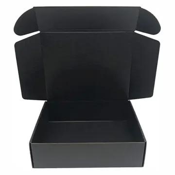 Hot Sale High Quality Black Luxury Custom Printed Logo Corrugated Paper Box