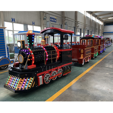 24-Passenger Luxury Shopping Mall Theme Park Battery Trackless Train for Sale