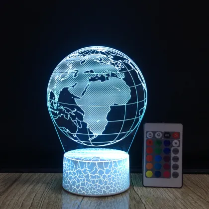 Cool Global Night Light 3D LED Earth Globe Map Lamp