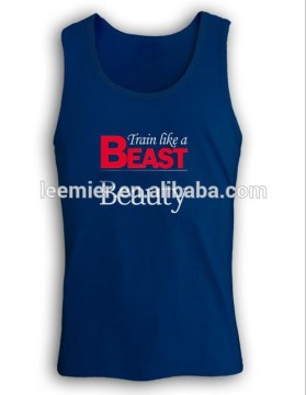 Men's custom design slim fit gym singlet