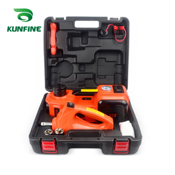 KUNFINE 12V 5Ton Car Electric Tire Lifting Car Jacks Hydraulic Air Inflatable Car Floor Jack